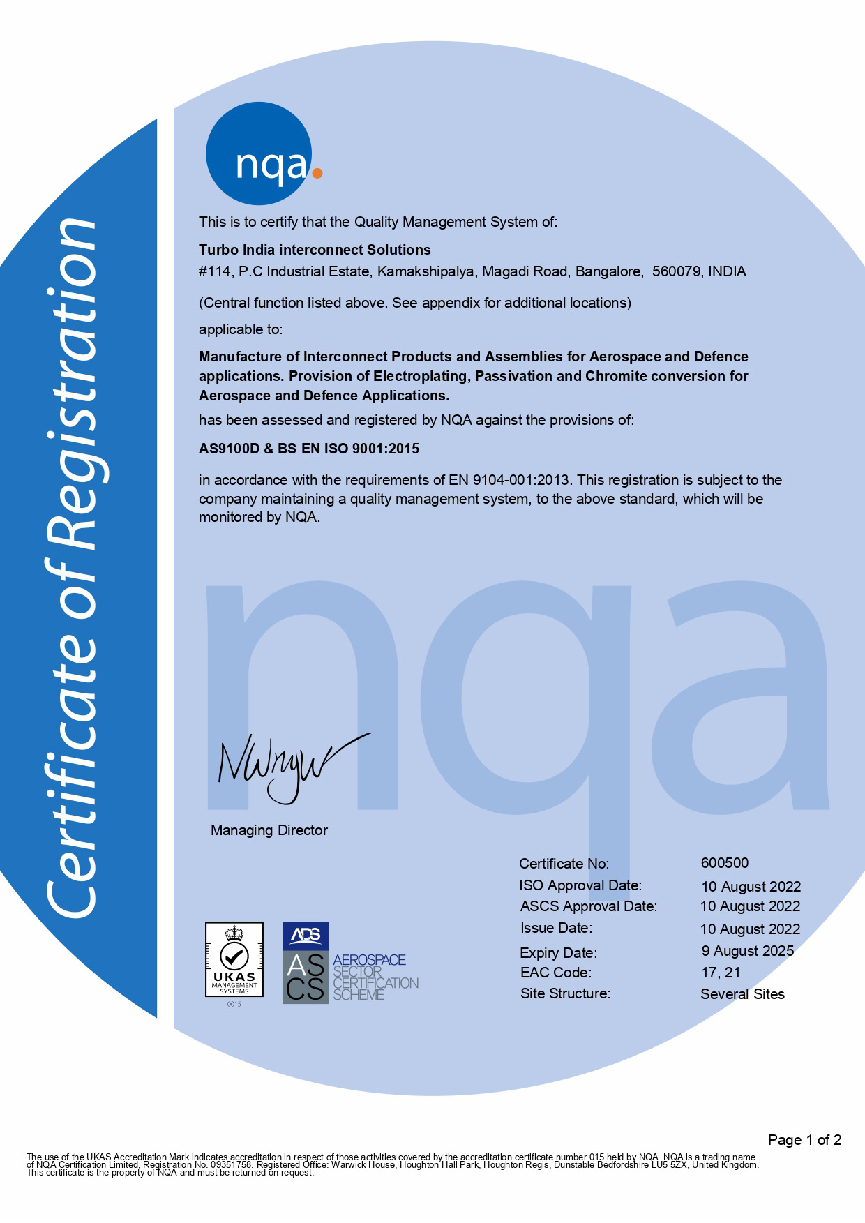 AS9100 Certification